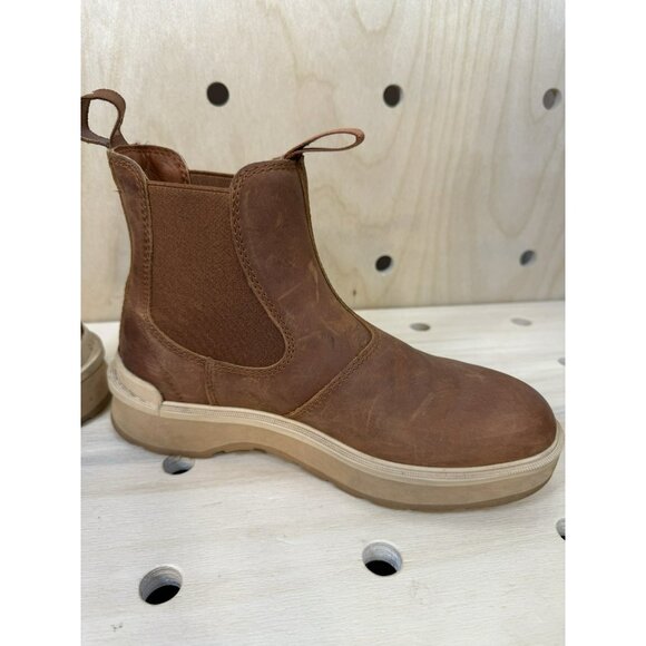 Sorel Women's Hi-Line Chelsea Scorch Tawny Buff Suede Leather Boots Size 7.5 - Picture 6 of 12